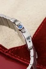 Cartier Santos Galbee 24mm Stainless Steel Cream Dial Ref. 9057930 4