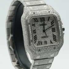 Cartier Santos 100 4072 WSSA0009 Stainless Steel 37mm W Papers New 2