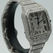 Cartier Santos 100 4072 WSSA0009 Stainless Steel 37mm W Papers New 3