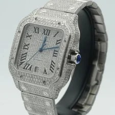 Cartier Santos 100 4072 WSSA0009 Stainless Steel 37mm W Papers New 4