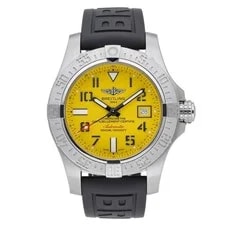 Breitling Avenger II Seawolf A17331 With 45mm Steel Case and Yellow Dial. Exc... 2