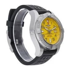 Breitling Avenger II Seawolf A17331 With 45mm Steel Case and Yellow Dial. Exc... 4