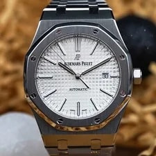 Audemars Piguet — Audemars Piguet Royal Oak 15400ST White Dial 41mm Full Set — Watch — resale