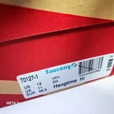 Saucony X Packer US 12 Retro Hangtime Hi 70127 1 New 2