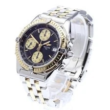 Breitling — Breitling Chronomat D13050 39mm SS Black / Gold Dial Automatic #C3949 — Watch — resale