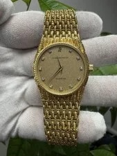 Audemars Piguet — Audemars Piguet 18K Yellow Gold Diamond Dial Cobra Bracelet — Watch — resale
