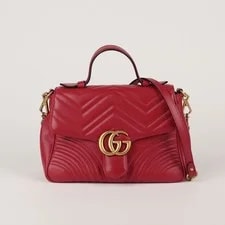 Gucci — Gucci GG Marmont Top Handle and 498110 50257077 — Handbag — resale