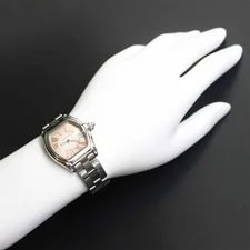 Cartier Roadster W62054V3 Date Quartz Pink Dial 90342466 3