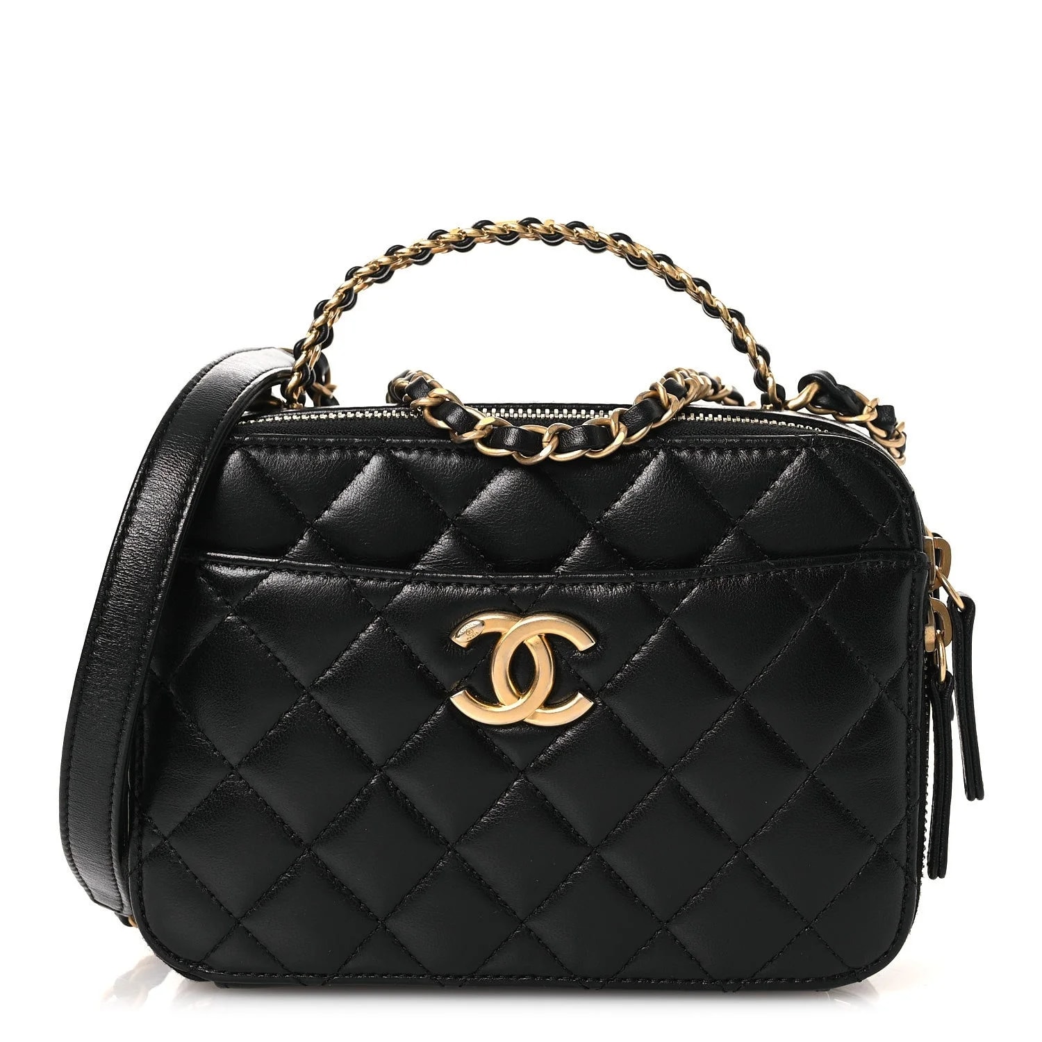 Chanel — Shiny Small Pick Me Up Vanity Case — Handbag — resale