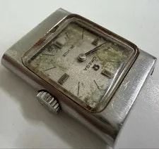 Genuine Omega de Ville 511.344 Cal.485 17J Square Silver Junk Parts 2