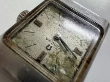 Genuine Omega de Ville 511.344 Cal.485 17J Square Silver Junk Parts 3