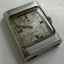 Genuine Omega de Ville 511.344 Cal.485 17J Square Silver Junk Parts 4
