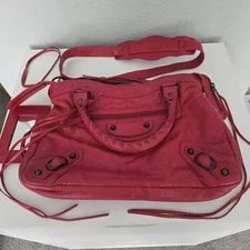 Balenciaga — Authentic Balenciaga Moto City Top Handle Satchel Crossbody — Handbag — resale