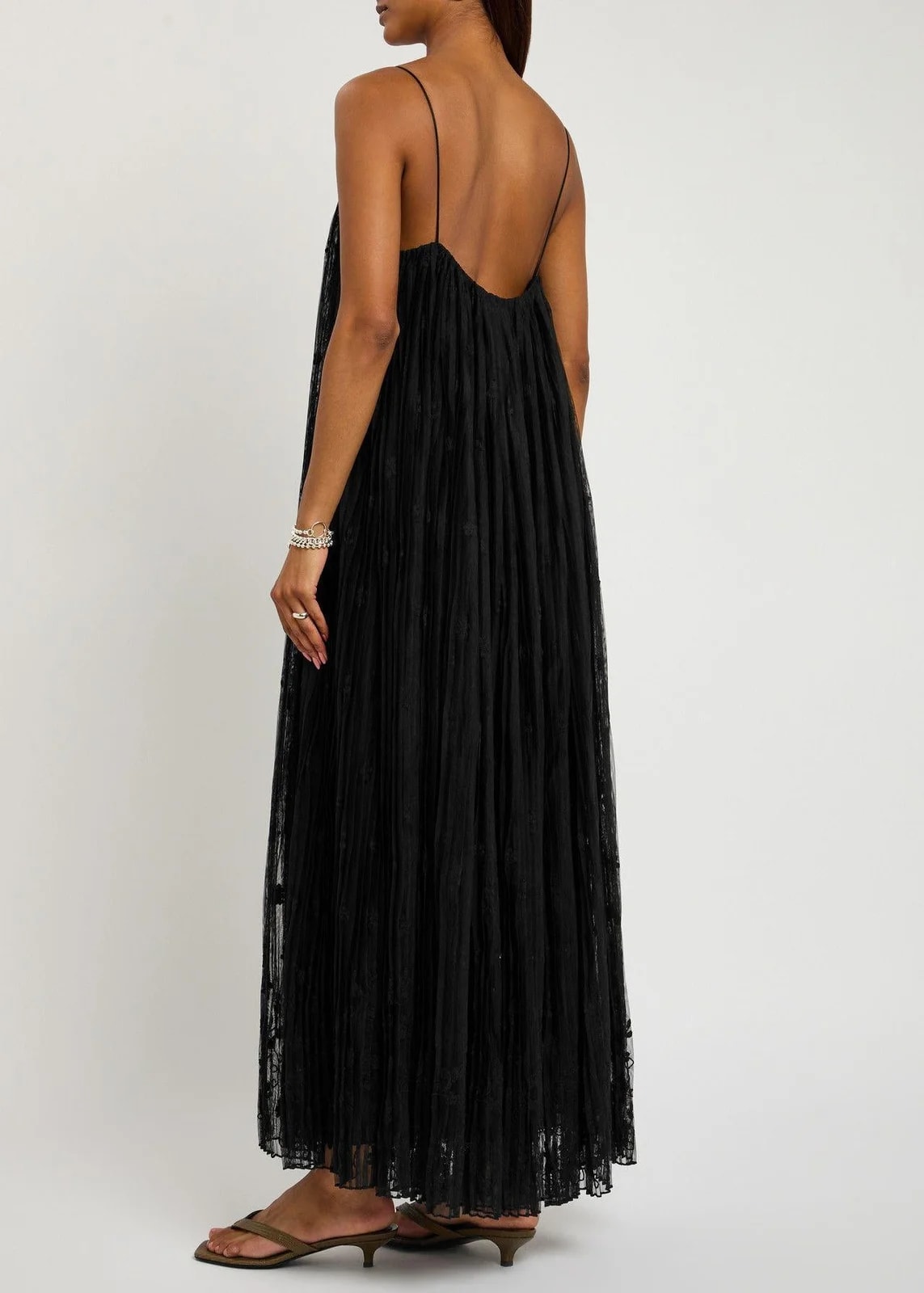 Toteme Floral-Embroidered Tulle Maxi Dress 3