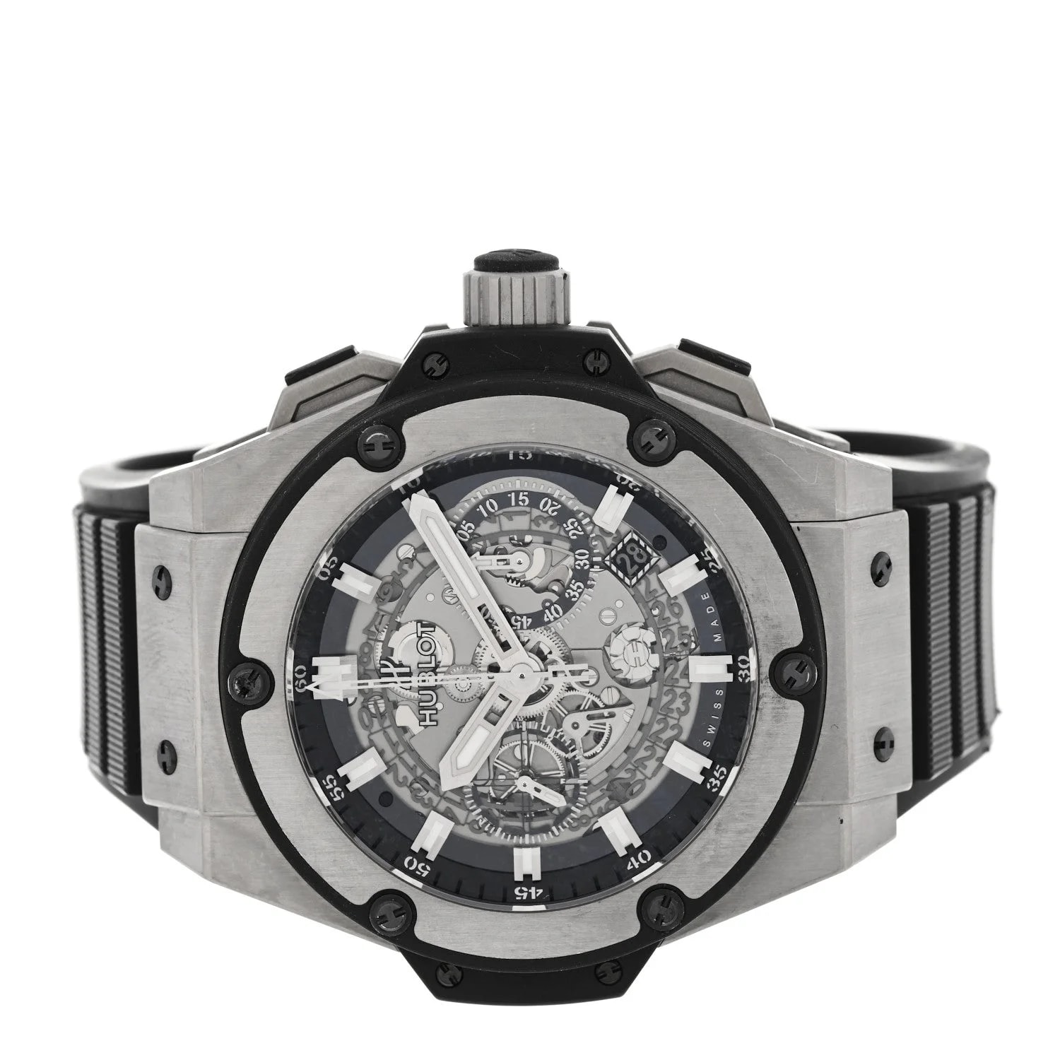 Titanium Rubber 48mm King Power Unico Automatic Silver 701.NX.0170.RX 2