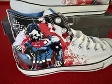 Converse All Star Hi DC Comics Superman Shoes M 11 W13 Graphic Chucks 2