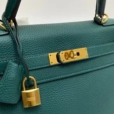 Hermès Kelly 28 Malachite (Z6) GHW T Stamp 2
