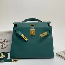 Hermès Kelly 28 Malachite (Z6) GHW T Stamp 3