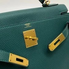 Hermès Kelly 28 Malachite (Z6) GHW T Stamp 4
