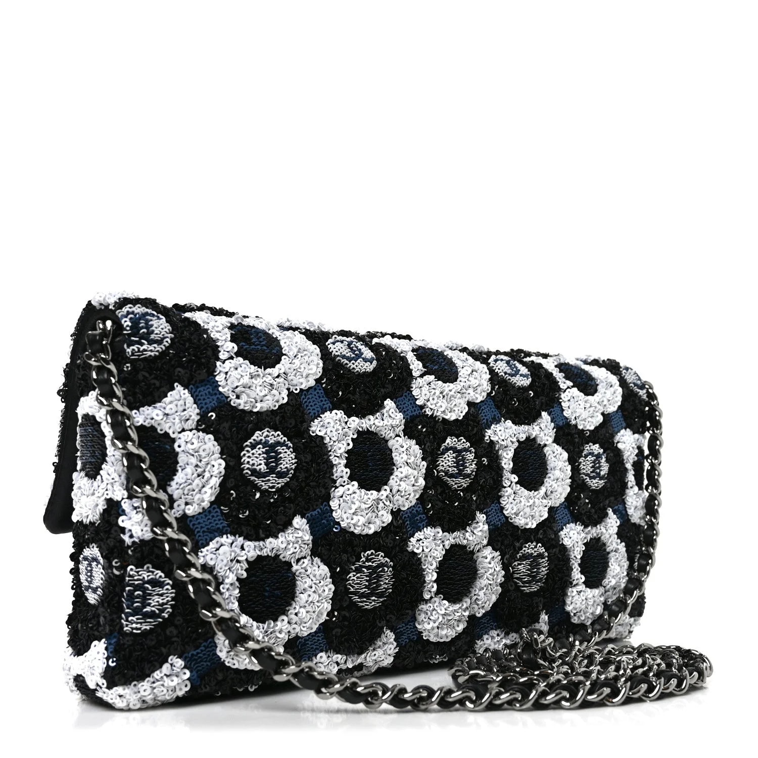 Sequin Embellished Flower East West Flap 3