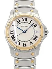 Cartier — Cartier Santos Cougar LM W20036R3 Automatic 33mm Ivory — Watch — resale