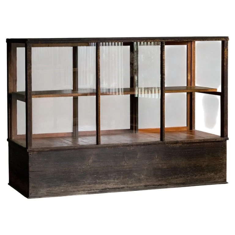 Japanese Store Display Case With Rich Patina, Showa Period, Wabi Sabi — Furniture — resale
