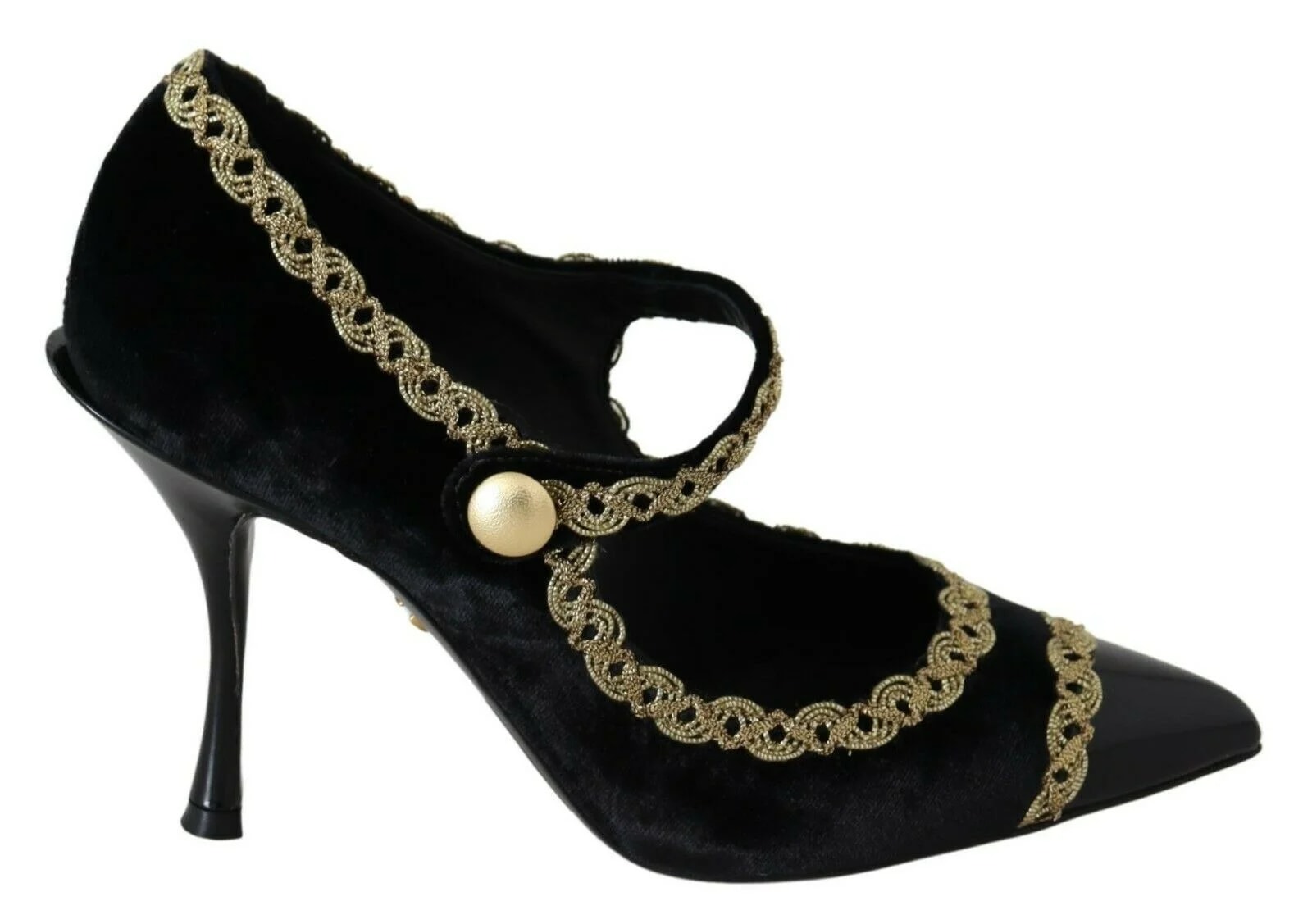 Dolce & Gabbana — Dolce & Gabbana Embellished Mary Jane — Designer Shoe — resale