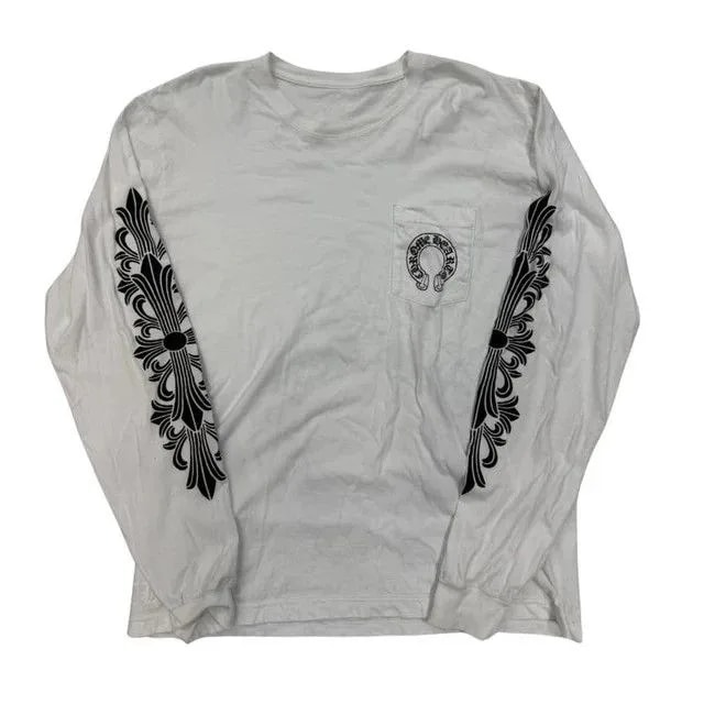 Chrome Hearts — Hearts Floral Horseshoe L/S T-shirt — streetwear — resale
