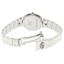 Cartier Santos Round SM 27mm Ss/yg White #C16773 2