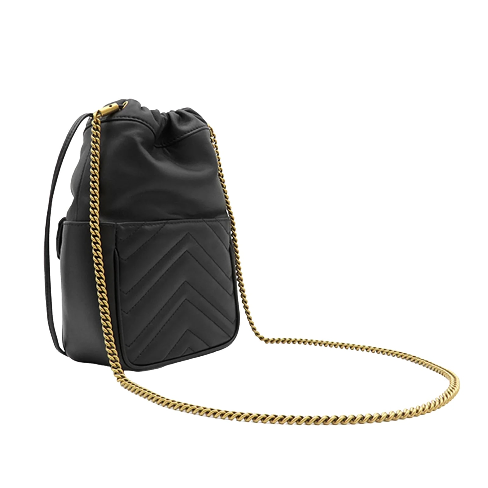 Mini GG Marmont Matelasse Front Pocket Bucket 2