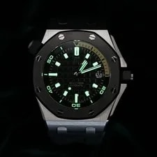 Audemars Piguet Royal Oak Offshore Diver 18K White Gold Full SET 15720CN 2