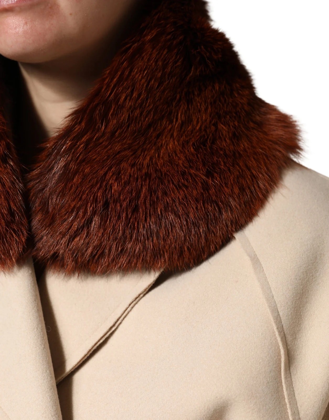 Dolce & Gabbana Mink Fur Collar Neck Wrap 60cm X 14cm Scarf 3