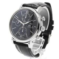 IWC Portofino IW391008 42mm SS Black Dial Automatic #C4702 2