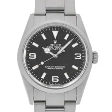 Rolex — Rolex Explorer I 114270 Black V Number Second Hand — Watch — resale
