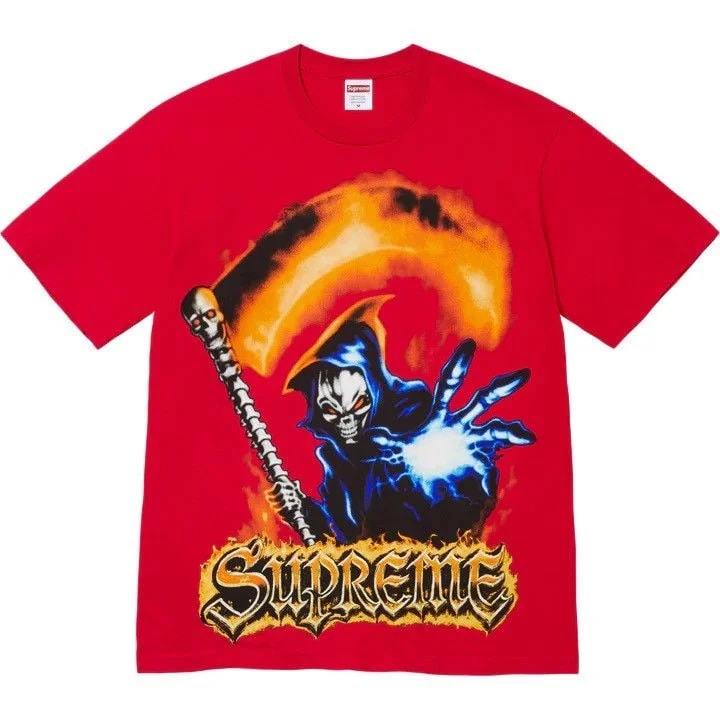 Supreme — Size Medium- Supreme Grim Reaper Tee Art Dealer in Hand — streetwear — resale