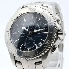 Tag Heuer — Battery Replaced Tag Heuer Link Chronograph Date — Watch — resale