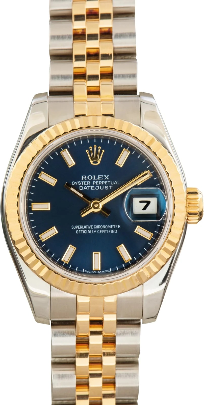 Rolex — Lady Rolex Datejust Ref 179173 Blue Dial — Watch — resale