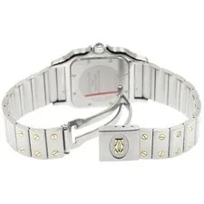 Cartier Santos Galbe LM W20030C4 YG Bezel Gray Dial Quartz Watch_955498 3