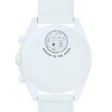 Swatch Mission To the Moon Phase Character White Chronograph 4