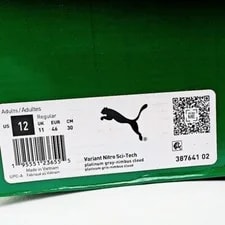 Puma US 12 Comfort Luxe Variant Nitro Sci Tech 387641 02 New 2