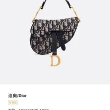 Dior Saddle Embroidered Monogram Print Magnetic Buckle - Excellent #951G18 3