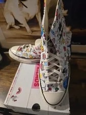 Converse X Hello Kitty Sanrio Chuck 70 Hi Stickers A17696C Hi-Top Shoes 10 3