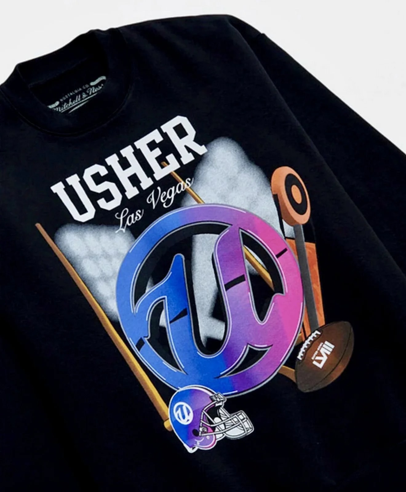 Mitchell & Ness Usher NFL Super Bowl Sweatshirt — streetwear — resale
