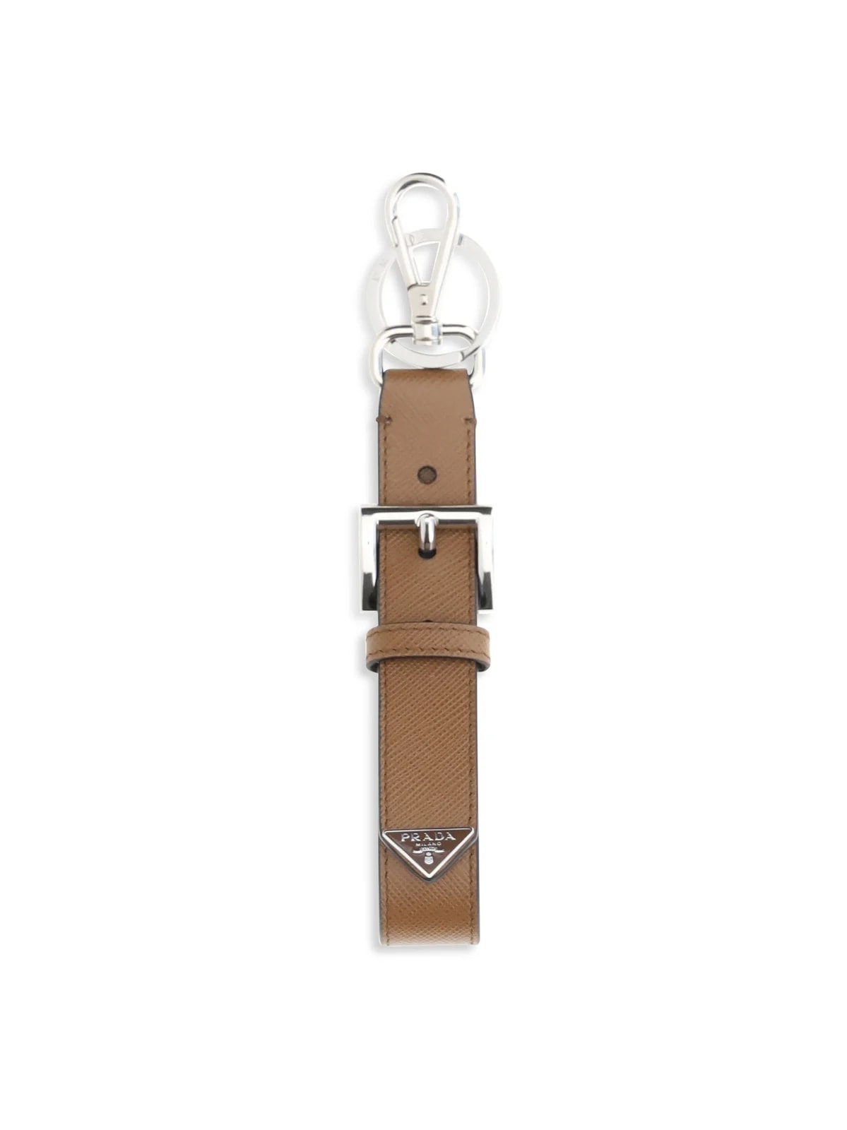 Prada — Prada Triangle Logo Key Case — Calf Keychains — Accessory — resale