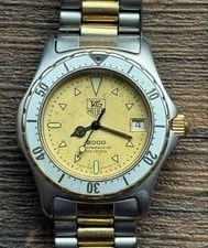 Tag Heuer — Tag Heuer Professional 2000 974.013 Quartz Analog SS 200 Meters From Japan — Watch — resale