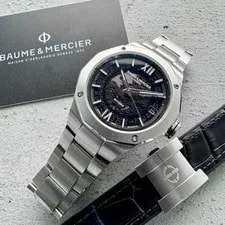 Baume & Mercier — 39mm Baume & Mercier Riviera M0A10748 - Box + Papers + Extra Strap! — Watch — resale