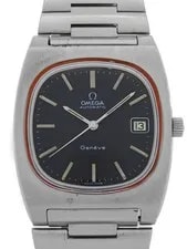 Omega — Omega Geneve Automatic Square 166.0190 H44xW35mm Black Dial Stainless #T323 — Watch — resale