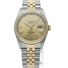 Rolex Datejust 16233(X) K18YG/Stainless Steel mensWatch Champagn... 2