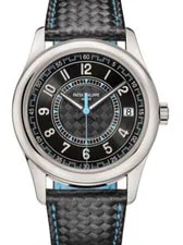 Patek Philippe — NOS Patek Philippe Calatrava 6007 18k White Gold Blue Accents B/P 6007G — Watch — resale