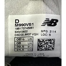 New Balance Low Cut M990Vs1 Sizenew 4